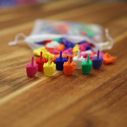 Mini middle finger fun decoration